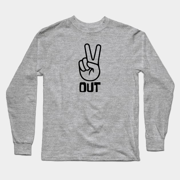 Peace Out Long Sleeve T-Shirt by Vince and Jack Official